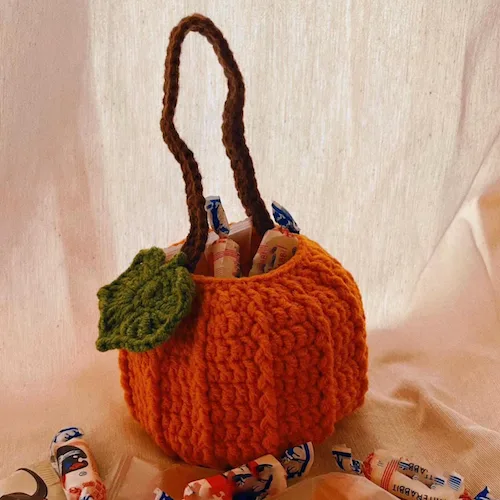 Crochet Pumpkin Bag
