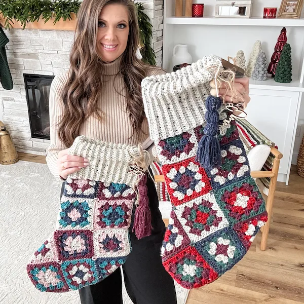 Granny Square Stocking
