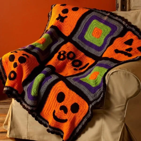 Halloween Crochet Blanket