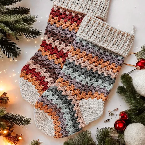Boho Christmas Stocking