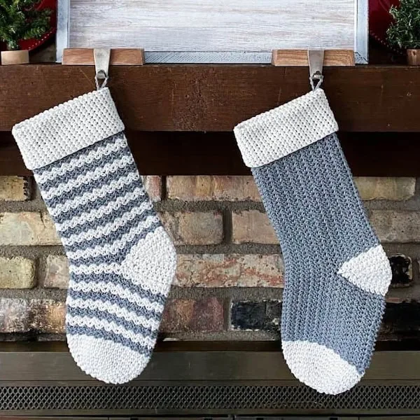 Classic Crochet Christmas Stocking