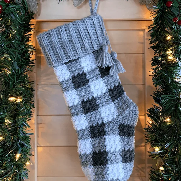 Buffalo Plaid Christmas Stocking