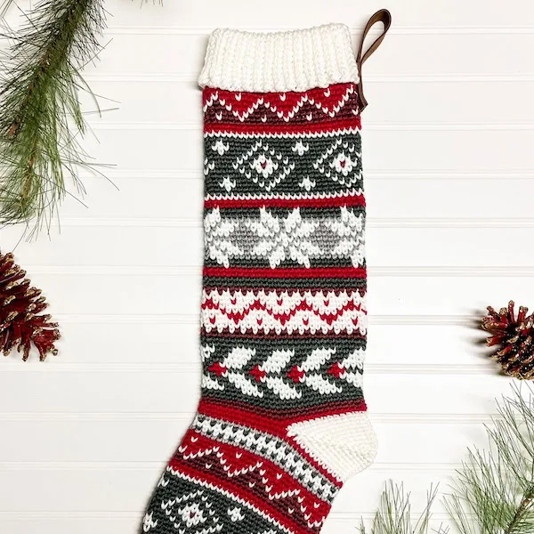 Holly Jolly Heirloom Stocking