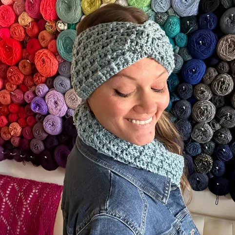 Winter Waffle Hat & Mittens Set