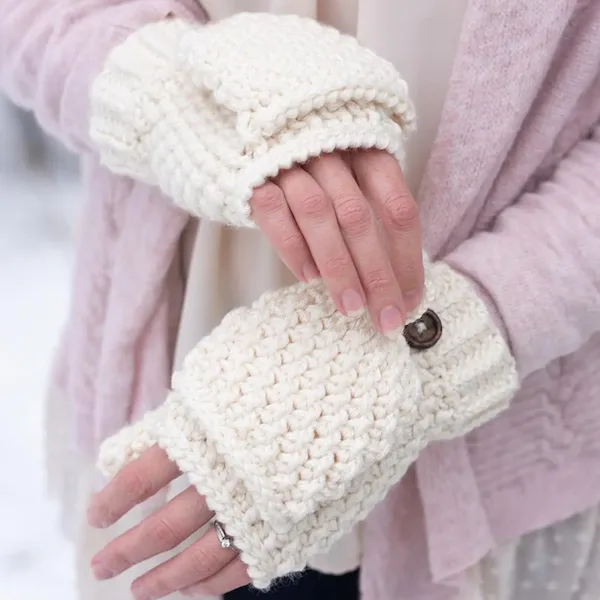 Convertible Crochet Glittens